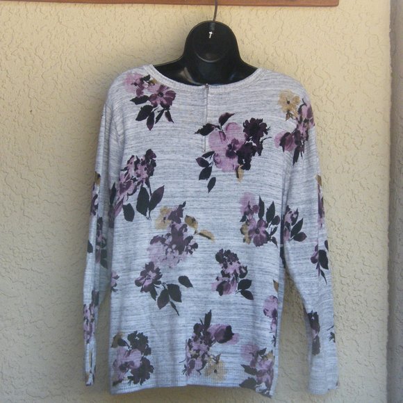 CJ BANKS Floral Sweater - Picture 2 of 5